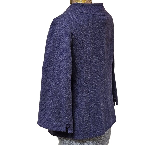 Pendleton Jacket Womens Size 12 Purple Wool Long Sleeve Button Front Blazer - Picture 4 of 9